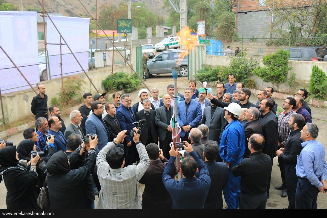 مشعل گاز 9 روستای دهستان لاویج چمستان نور روشن شد